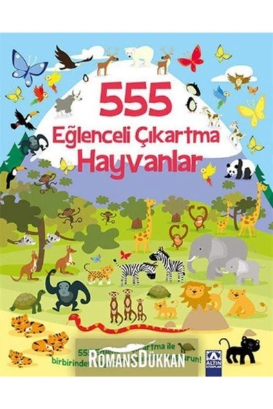 Altın Kitaplar - Çocuk Kitapları 555 Eğlenceli Çıkartma Hayvanlar - 1