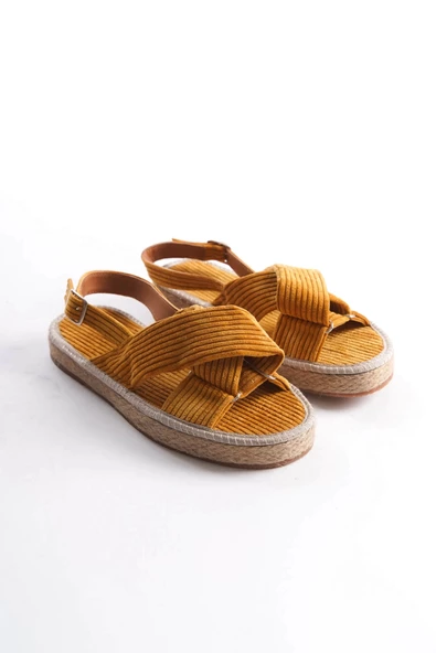 Kadın Hardal Espadril Günlük Ayakkabı - 2