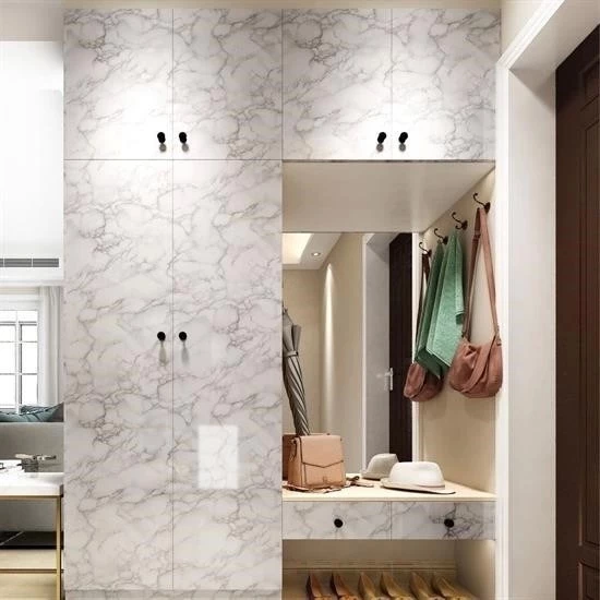 5mt X 60 Cm Mermer Desenli Masa Tezgah Mutfak Su Geçirmez Yapışkanlı Folyo Sticker - 5