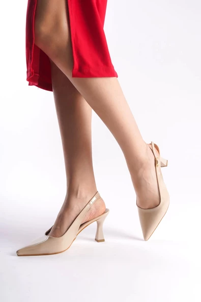 Kadın Modern Nude Topuklu Ayakkabı - 4