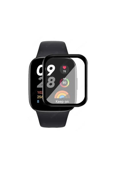 Ekoodukkan   Xiaomi Redmi Watch 3 Active Akıllı Saat Uyumlu 9D Tam Kaplama Nano Ekran Koruyucu Jelatin