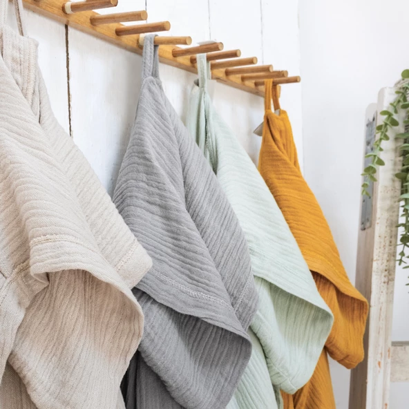 Schafer Home Bohem Müslin Bornoz-Gri (S-M) - 5