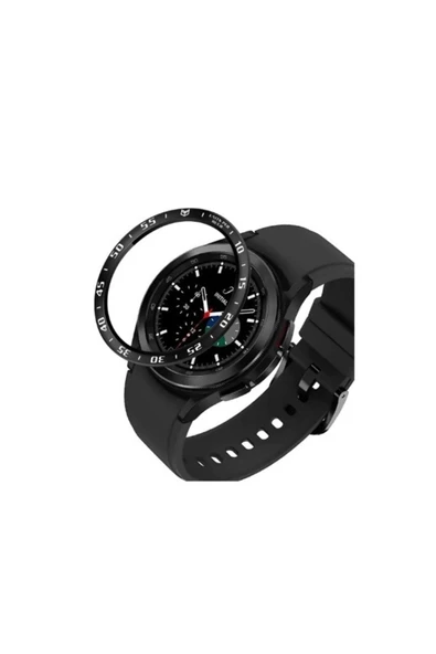 Ekoodukkan   Samsung Galaxy Watch 4 - 46mm Uyumlu Metal Halka Çerçeve Koruyucu