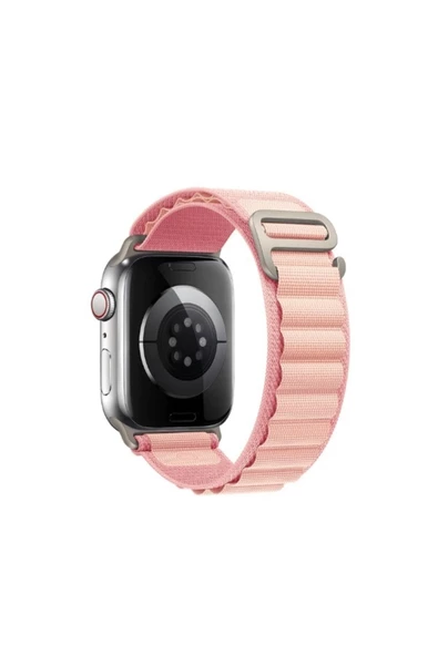 Ekoodukkan   Apple Watch Seri 8 Ultra 49mm Akıllı Saat Uyumlu Aipine Loop Kordon Kayış