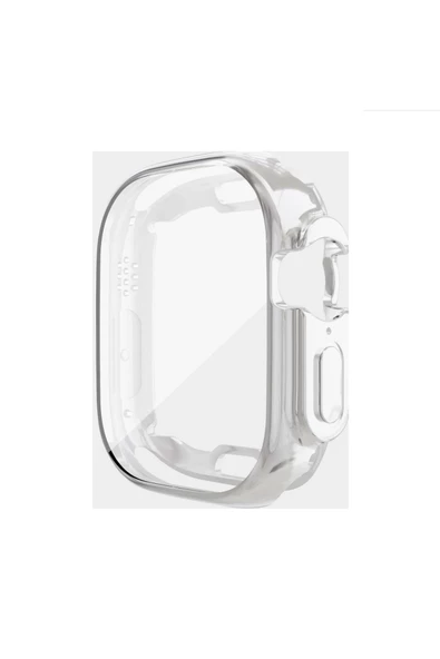 Ekoodukkan   Apple Watch Ultra 49 mm Uyumlu 360 Koruma Ultra Ince Önü Kapalı Tpu Silikon Kılıf