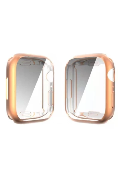 Ekoodukkan   Apple Watch Seri 8/7 - 45mm Uyumlu Renkli Silikon Kılıf