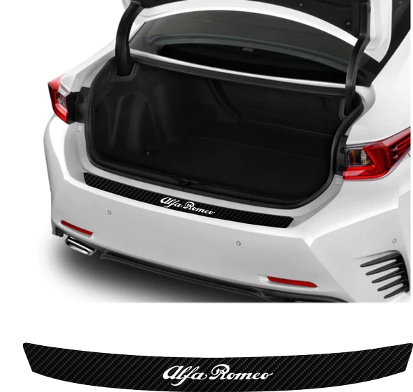 Alfa Romeo Spider İçin özel yeni uyumlu Aksesuar Oto Arka Tampon Bagaj Koruyucu özel yeni sticker 92*7 Cm