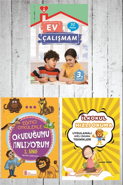 3.Sınıf Ev Çalışmalarım+Eğitici Öykülerle Okuduğumu Anlıyorum+Hızlı Okuma