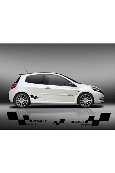 Renault Sport Oto özel yeni sticker Set Sağ Sol 2 Adet 30*15 Cm