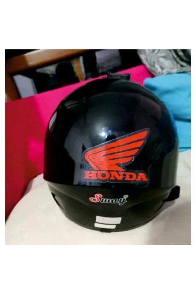 Honda İçin Uyumlu Aksesuar Oto Motorsiklet Kask Sticker Set Kırmızı