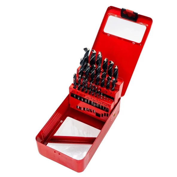 Matkap Ucu Set 25'li Paket Metal Alüminyum Ahşap Plastik Çelik Delme Uç Seti Delik Açma Uçları - 4