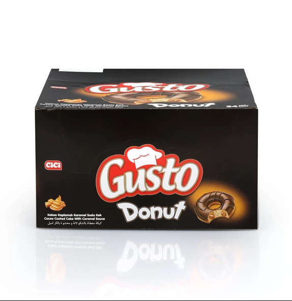 Gusto Donut Karamelli Kek 35 Gr. 24 Adet (1 Kutu) - Resim 5
