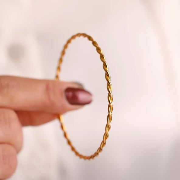 10 gr(gram) 22 Ayar Adana Parlağı Bilezik - Resim 3