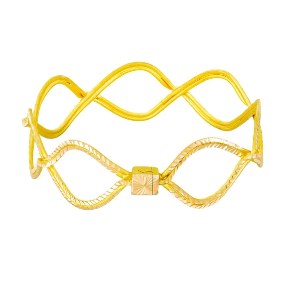 26 gr(gram) 22 Ayar İşçiliksiz Tarsus Burması Bilezik TBT0025