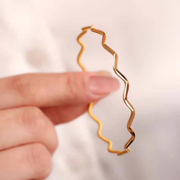 10 gr(gram) 22 Ayar İşçiliksiz Bilezik - 3