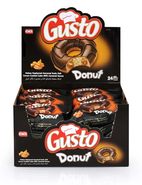 Gusto Donut Karamelli Kek 35 Gr. 24 Adet (1 Kutu) - Resim 4