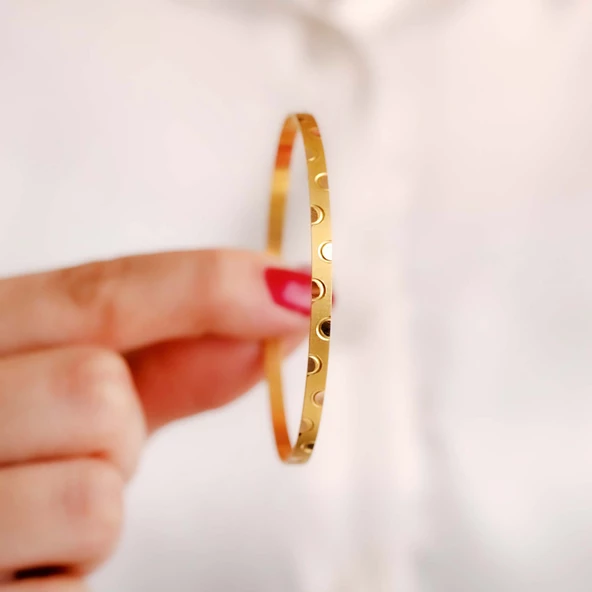 10 gr (gram) 22 Ayar Altın İşçiliksiz Bilezik - 2