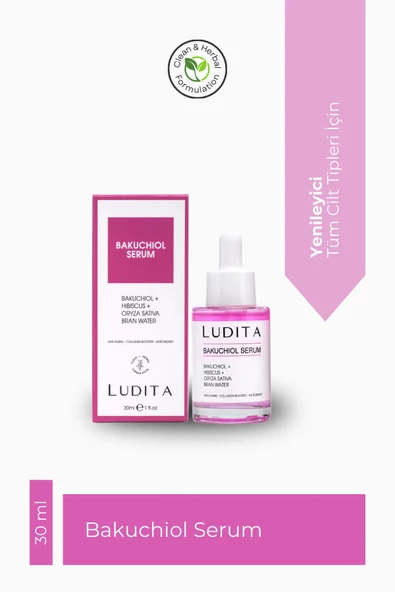 Ludita Yaşlanma Karşıtı Bakuchiol + Hibiscus Serum