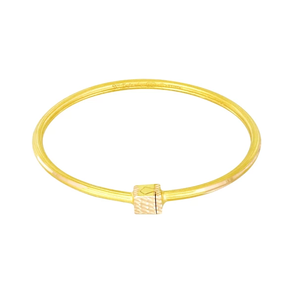 25 gr(gram) 22 Ayar İşçiliksiz Kilitli Bilezik ürün görseli 1