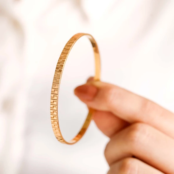 20 gr(gram) 22 Ayar İşçiliksiz Bilezik - Resim 2