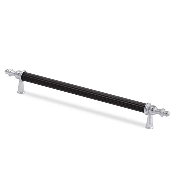 WUVERA Gündüz Kulp Mobilya Mutfak Dolabı Çekmece Dolap Kulpları Kapak Kulpu Kulbu Siyah Krom 128 mm - 4