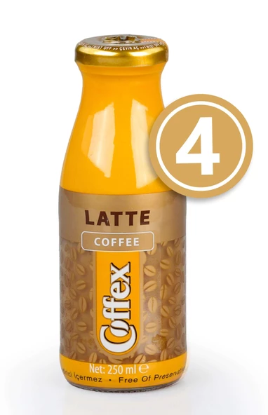 Coffex Latte Soğuk Kahve 250 Ml. 4 lü Paket