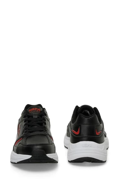 U.S. Polo Assn. FELIX 4PR 101812250 Erkek Spor Ayakkabı Siyah Kırmızı 40-45 - 5