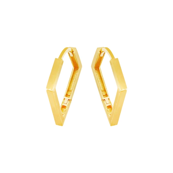 22 Ayar Altın Halka Küpe T068624 ürün görseli 1