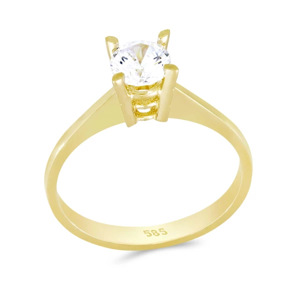 Altın Tektaş Yüzük T059880 ürün görseli 1