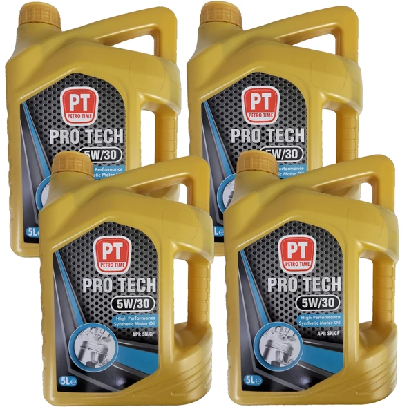 Petro Time 5W-30 Sentetik Motor Yağı 4 x 5 Litre (1 Koli)