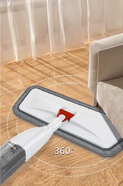 Torima TMP-01 Profesyonel 360 Derece Dönen Su Hazneli Püskürtmeli Sprey Extra 3 Mop Paspas - 2