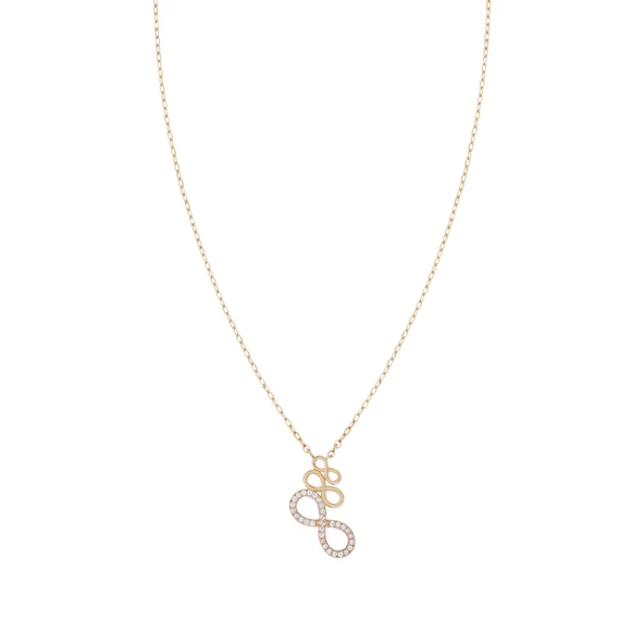 Altın Sonsuzluk Kolye T064774 ürün görseli