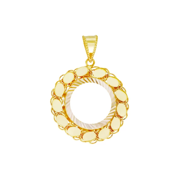 Çeyrek Altın Çerçeve Kolye Ucu T066646