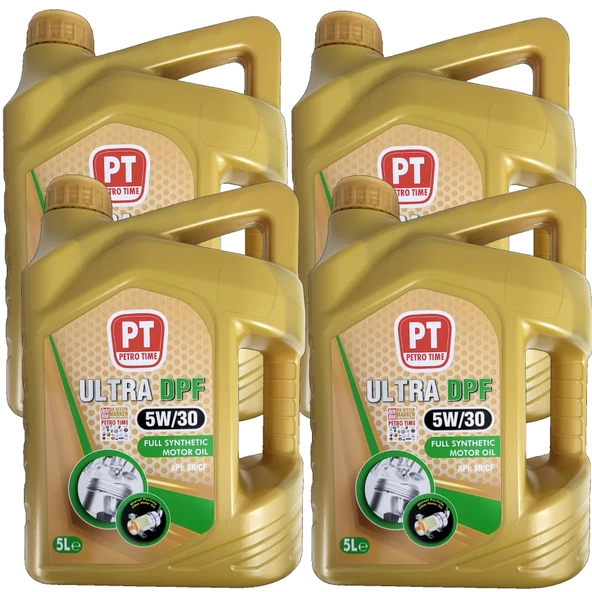 Petro Time Ultra Dpf 5W-30 Tam Sentetik Motor Yağı 4 x 5 Litre (1 Koli)