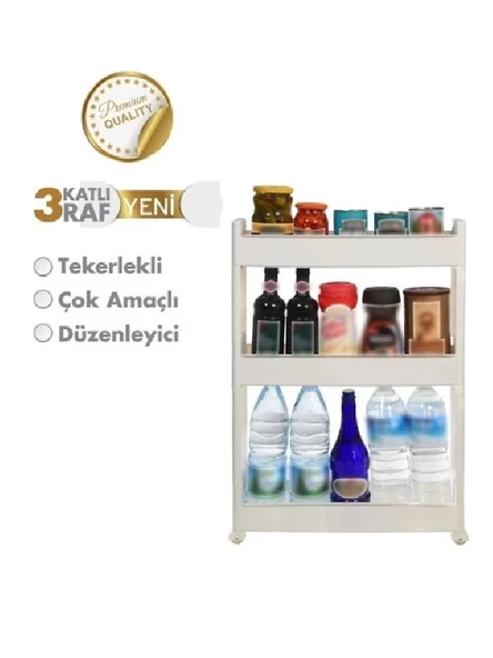 MOTEK TEKERLEKLİ BİG RAF 360 DERECE 3 KATLI BIG-03 - 3