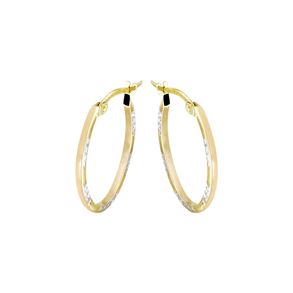 Altın Halka Küpe T067349 ürün görseli 1