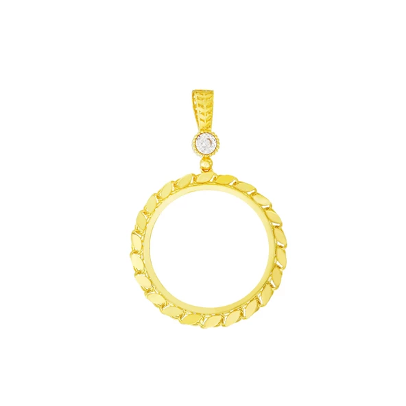 Tam Altın Çerçeve Kolye Ucu T067507 ürün görseli