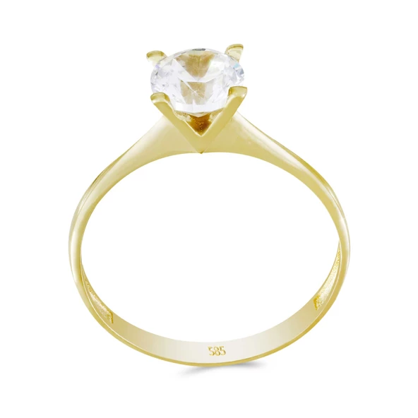 Altın Tektaş Yüzük T071087 ürün görseli 1