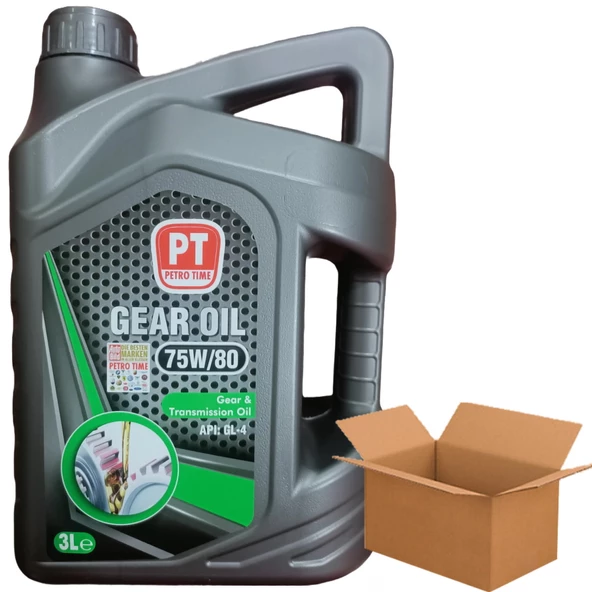 Petro Time Gear Oil 75W-80 Apı GL-4 Dişli Yağı 4 x 3 Litre