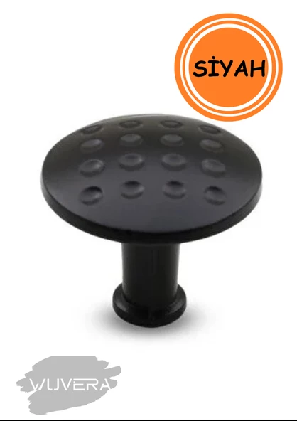 WUVERA Düğme Kulp Mobilya Mutfak Çekmece Dolap Dolabı Kapak Kulpu Kulpları Kulbu Metal Mat Siyah - 2