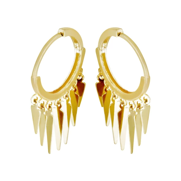 Altın Halka Küpe T071107 ürün görseli 1