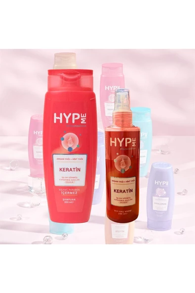 Keratin Onarıcı Şampuan 350 ml - Sıvı Saç Kremi 200 ml 2li Set