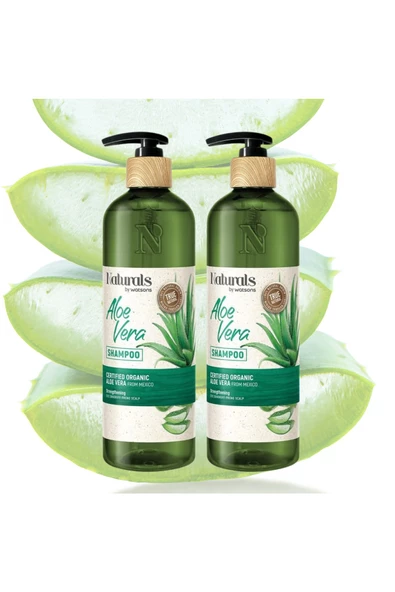 Şampuan Aloe Vera 490 ml x 2 adet