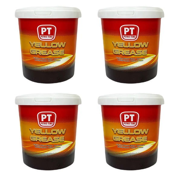 Petro Time Kalsiyumlu Suya Dayanıklı Sarı Gres 4 x 4 KG (1 Koli)