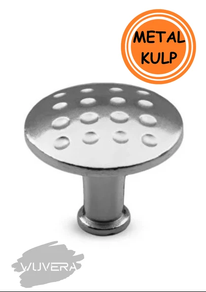 WUVERA Düğme Kulp Mobilya Mutfak Çekmece Dolap Dolabı Kapak Kulpu Kulpları Kulbu Metal Mat Krom - 2