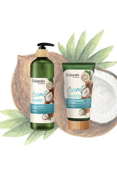 Şampuan Coconut 490 ml - Saç Bakım Yağı 150 ml 2li Set