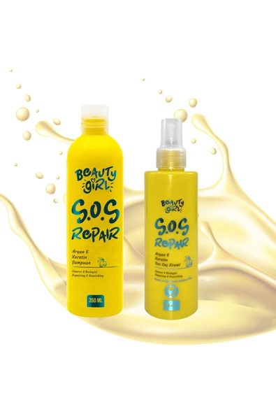 Argan Keratin Şampuan 350 ml - Argan&keratin Sıvı Saç Kremi 200 ml