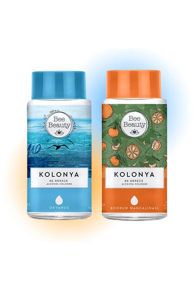 Okyanus 330 ml - Bodrum Mandalinası Kolonya 330 ml 2li Set