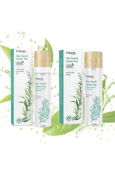 Arındırıcı Çay Ağacı ve Yeşil Çay Yüz Yıkama Jeli 150 ml - Tonik 150 ml 2li Set