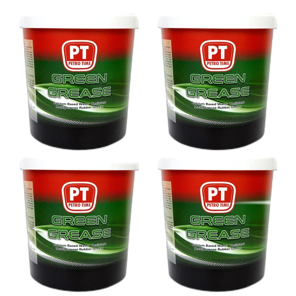Petro Time Suya Dayanıklı Green Kalsiyumlu Yeşil Gres 4 x 4 KG (1 Koli)